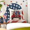 thumbnail image 3 of Bless Our Home Eucalyptus Stars Fireworks Car Throw Pillow Covers, 18 x 18 Inch 4th of July Patriotic Independence Memorial Day USA Flag Cushion Case for Sofa Couch Set of 4, 3 of 6