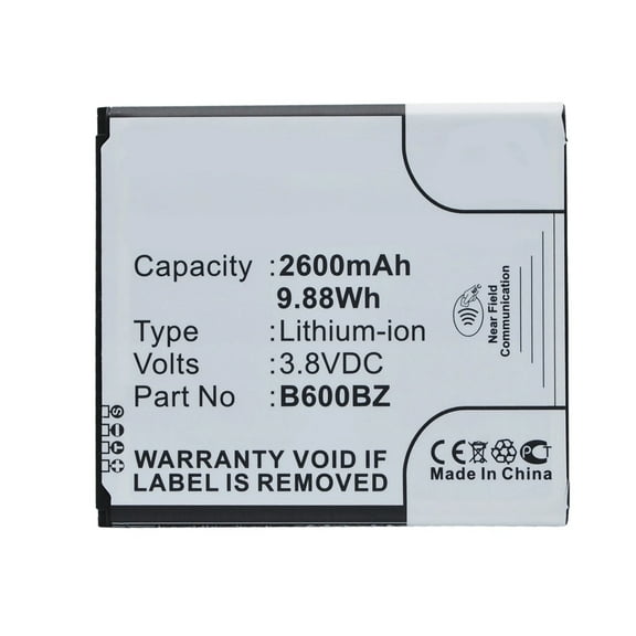 Batteries N Accessories BNA-WB-L3999 Cell Phone Battery - Li-ion, 3.8, 2600mAh, Ultra High Capacity Battery - Replacement for Samsung B600BZ Battery