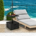 thumbnail image 4 of Gymax Base de Parasol de Patio 175 Lb Remplissable avec Plateau de Table, Support 3-en-1 à Roulettes pour l'Extérieur, 4 of 10