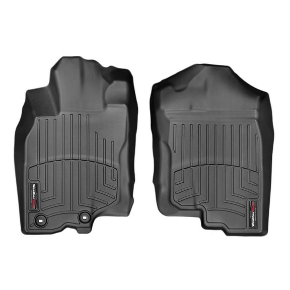 WeatherTech Custom Fit FloorLiners compatible with 2010-2014 Honda Insight - 1st Row (Driver & Passenger), Black