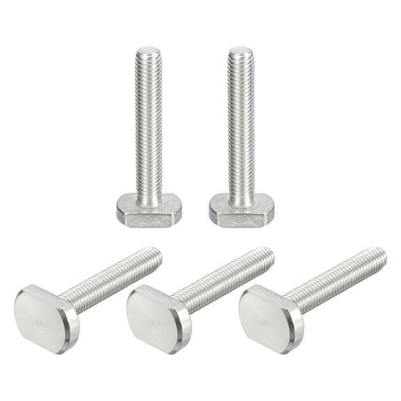 T-Slot Bolts, 5 Pack M10x60mm Drop-in Stud Sliding Bolts 304 Stainless Steel