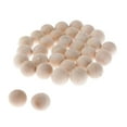 thumbnail image 6 of 20 Pcs No Hole Crafts Making Natural Wood Round Ball 25mm, 6 of 6