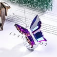 thumbnail image 2 of Crystal Ball Butterfly Ornament, Decorative Glass Butterfly Figurine for Home Office Desk Decor Collectible Crystal Sculpture Gift for Women and Girls, B, 2 of 4