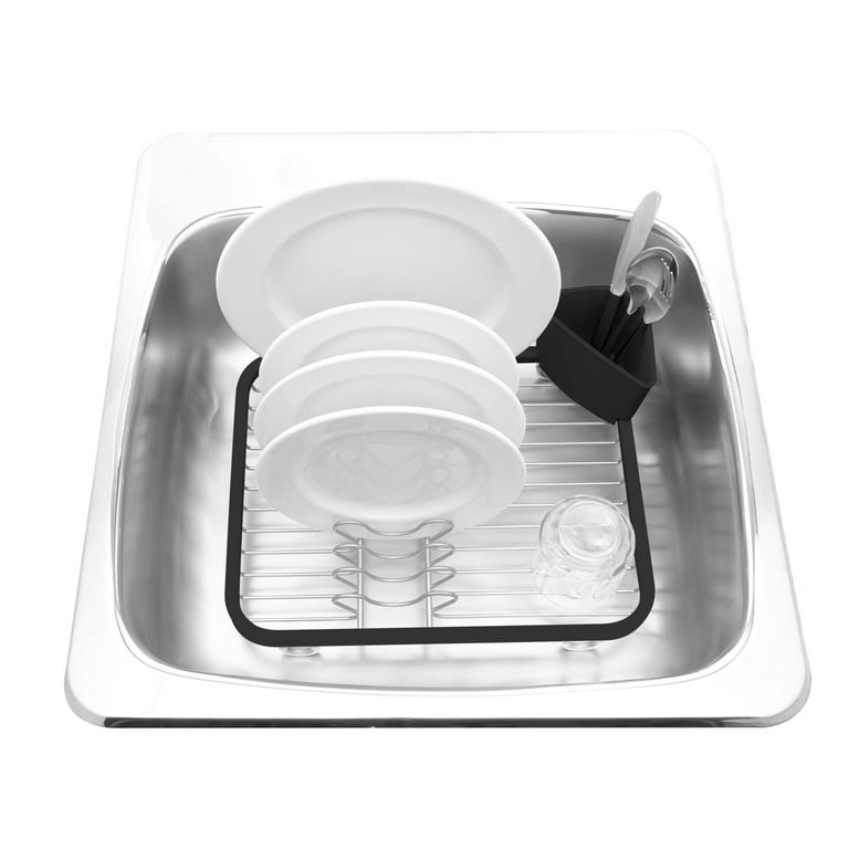Plastic Sinkin In-Sink Dish Rack Black - Umbra