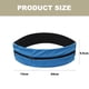 thumbnail image 2 of Riñonera deportiva elástica, riñonera con bolsillo con doble cremallera, riñonera impermeable para correr, azul, 2 of 5