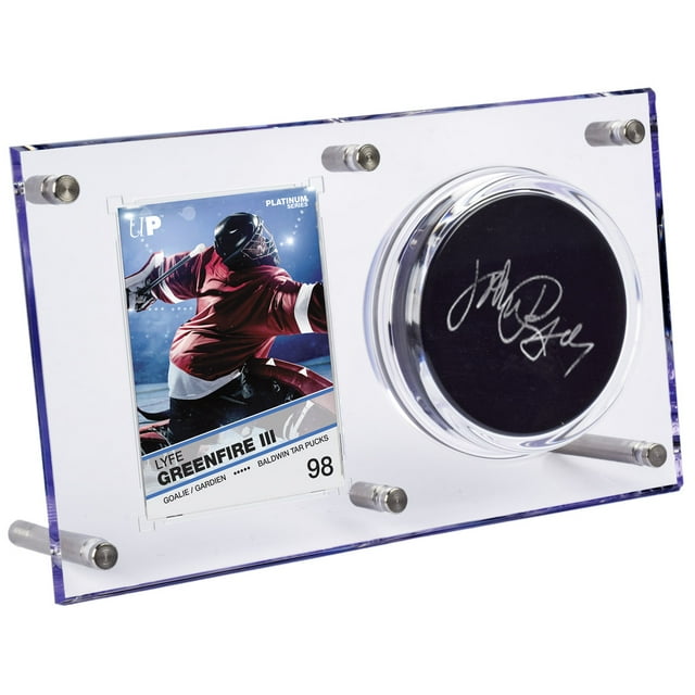 Ultra PRO Hockey Puck & Card (35PT) Clear Flip Display Case