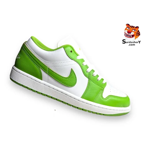 Ni - ke Air Jordan 1 Low SE Chlorophyll Basketball Shoes Men’s Size 10