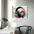 thumbnail image 3 of JEUXUS Gaming Wall Decor Modern Graffiti Wall Art Gamepad Headphones Canvas Pictures Gamer Room Decor for Boys Street Pop Cool Video Game Painting Teen Boy Bedroom Dorm Home Decoration 20x16in, 3 of 4