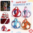 thumbnail image 2 of Cat Harness and Leash, 2026 New Escape-Proof Cat Harness Set, Adjustable Step-in Pet Harness for Walking for Small Medium Dogs/Cats(Red,L(for 8.8-16.5 IB)), 2 of 8