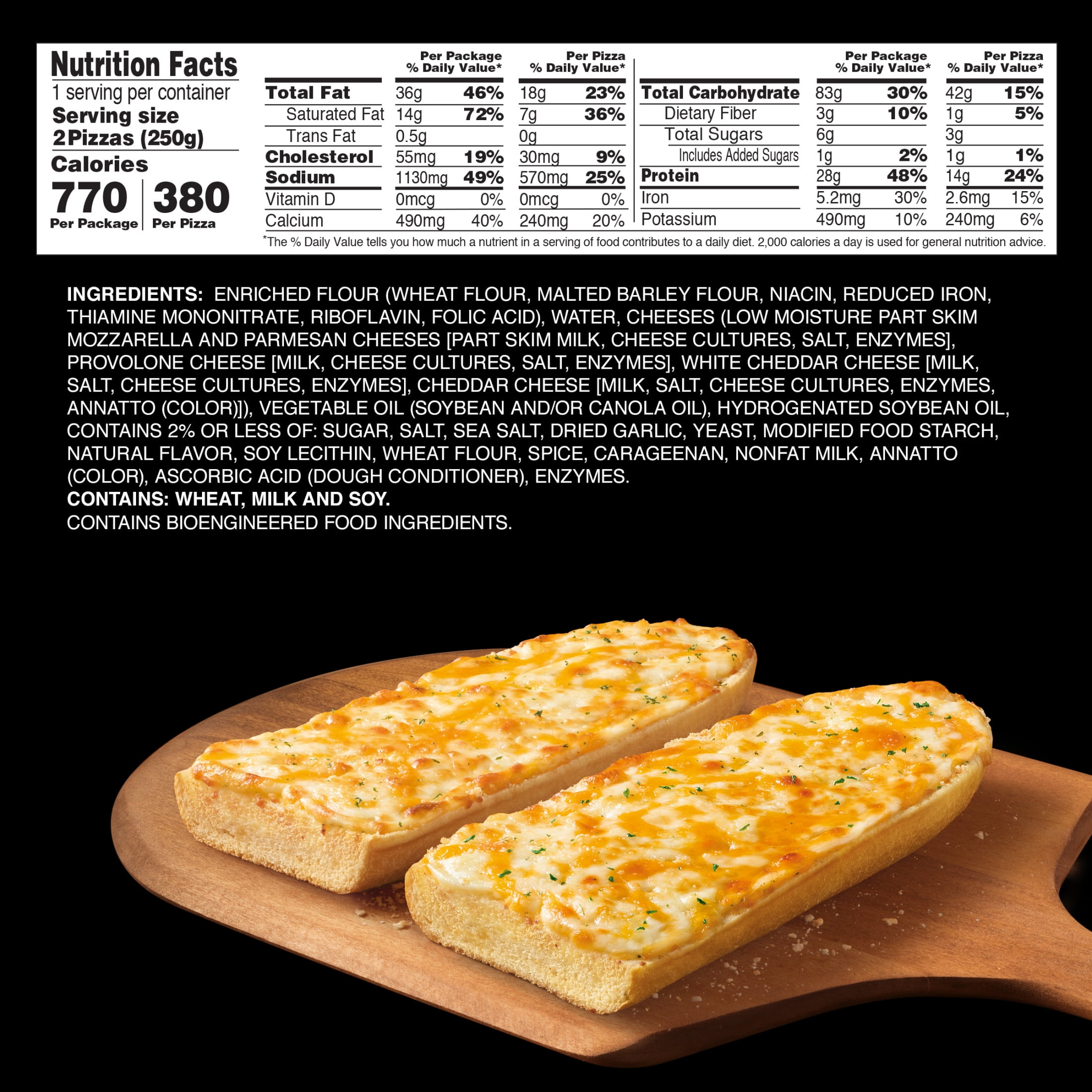 Red Baron 5 Cheese & Garlic French Bread Frozen Personal Pizza, 8.8 oz 2 Pack