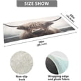thumbnail image 2 of GZHJMY Highland Cow Kitchen Mat Soft and Absorbent Bath Mats for Bathroom Non Slip Quick Dry Shaggy Bath Carpet Machine Wash for Kitchen Bathroom Shower Home Decor 39x20 in, 2 of 7