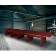 thumbnail image 2 of Regency Prestige 20 ft. Traditional Conference Table with 3 Charging Ports- Mahogany, 2 of 6