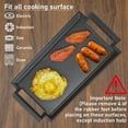 thumbnail image 5 of Griddle Pan, Cast Iron Grill Hot Plate, Rectangular Grill with Flat Surface for Electric Stove Top and Induction Cooktop,16.7 x 9.1in, 5 of 6