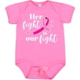 thumbnail image 3 of Inktastic Breast Cancer Awareness Her Fight is Our Fight Boys or Girls Baby Bodysuit, 3 of 5