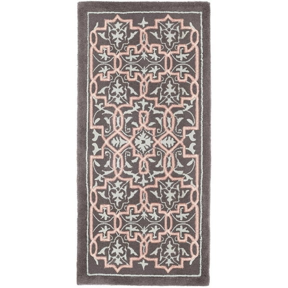 Minuteman Tabriz 56'' x 26'' Rectangular Rug - Dove Gray