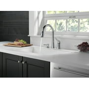 Delta Kate Single Handle Pull-Down Kitchen Faucet with Soap Dispenser in Chrome 16970-SD-DST