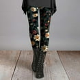 thumbnail image 2 of Jxximdong Leggings for Women Ladies' Slim Fit Floral Slimming Printed Bottom Pants Multicolor XL Yoga Pants, 2 of 5