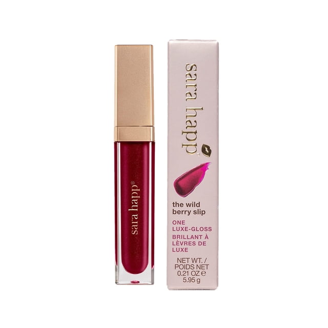 Brillo de labios Sara Happ Wild Berry Slip Luxe de 6 ml High-Impact