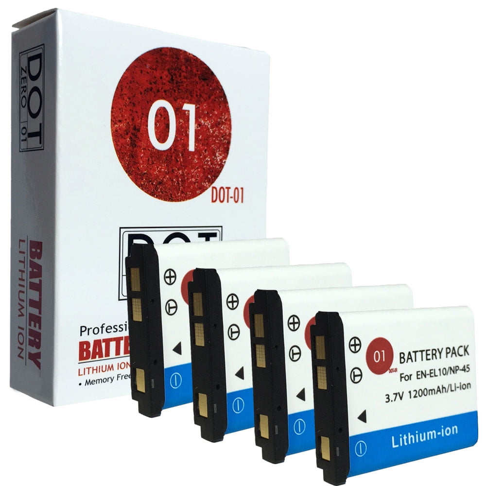 4x DOT01 Brand 1200 mAh Replacement Kodak KLIC7006 Batteries for