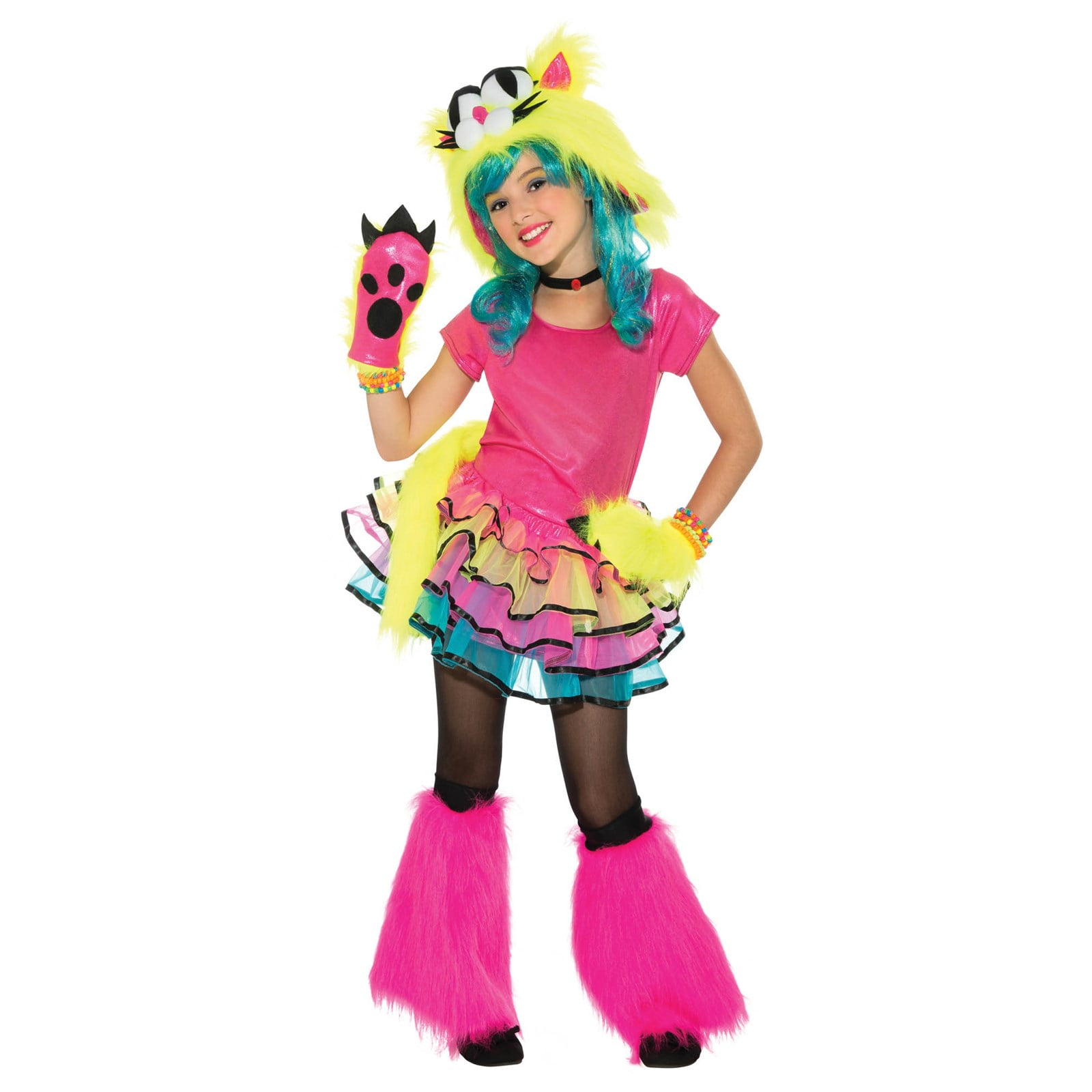 Girls Party Cat Costume - Walmart.com