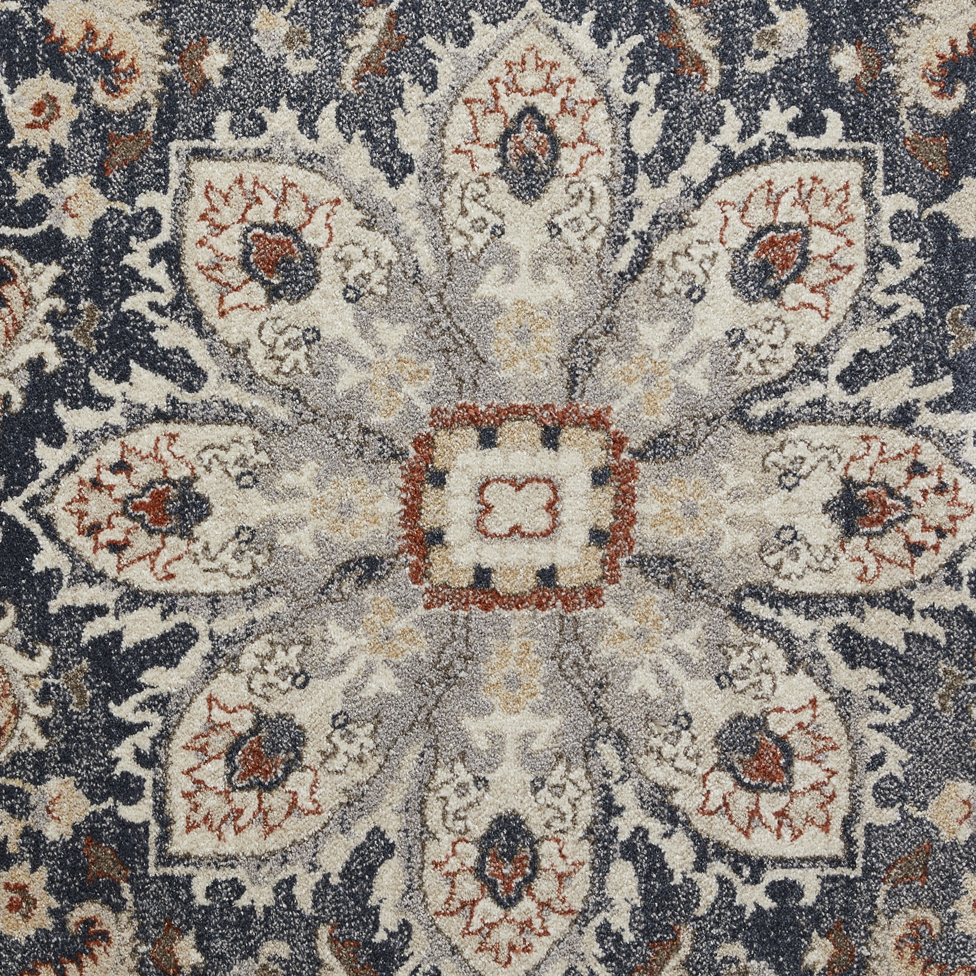 Loomaknoti Malanie Charler 5' x 7' Blue Oriental Indoor Area Rug