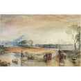 thumbnail image 2 of Joseph Mallord William Turner 24x17 Gold Ornate Framed and Double Matted Museum Art Print Titled - Sunset and Moonrise (1822-1842), 2 of 4