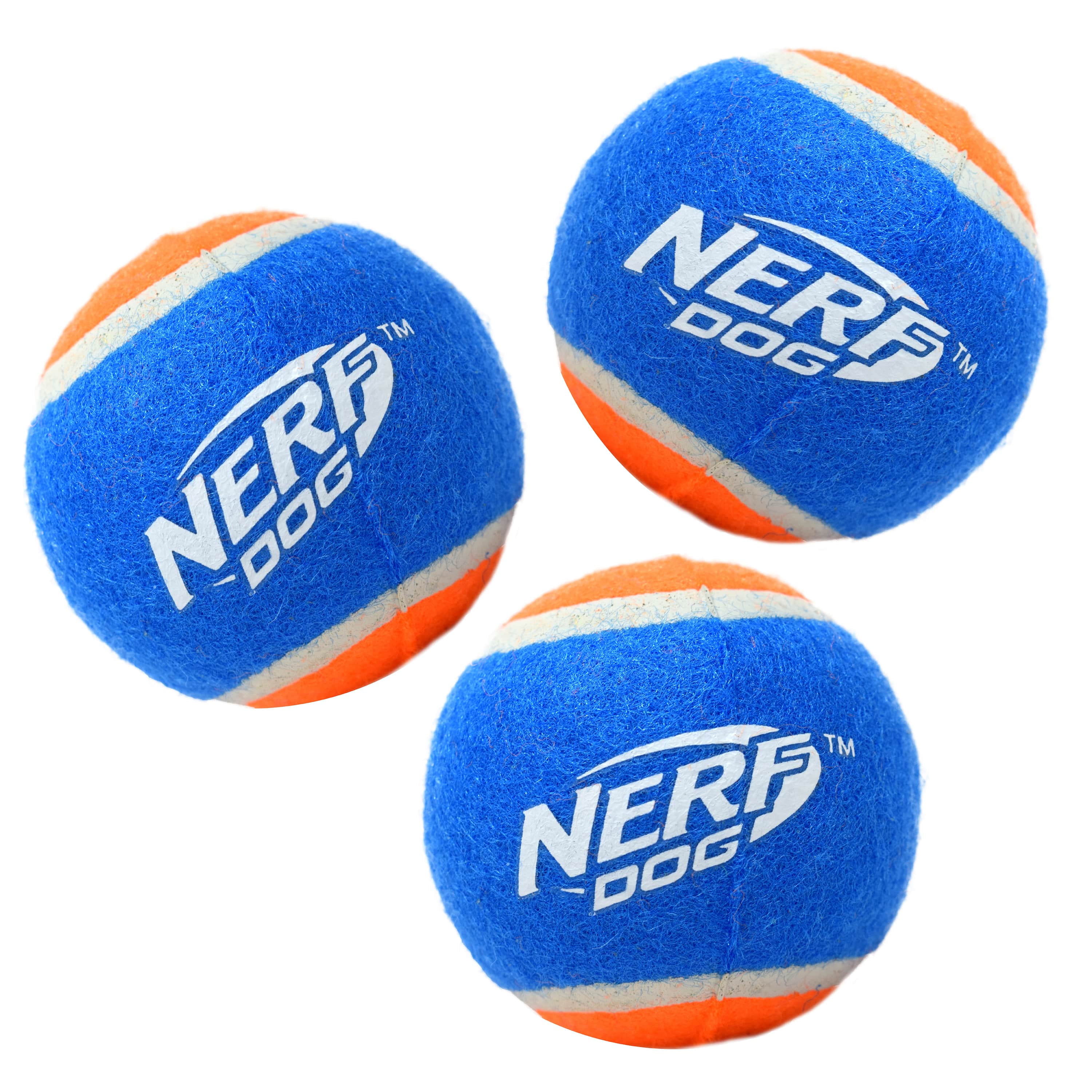 Nerf Dog Canister of Tennis Balls, Non-Squeak, 2.5 inch, 3 Pack