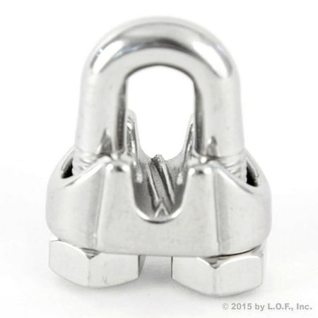 

Red Hound Auto Malleable Galvanized Wire Rope Cable Clip 1/8 Inches - 3mm Premium