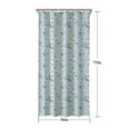 thumbnail image 5 of Light Blue Daisy Flower Pattern Shower Curtain 36"x72" ,Bathroom Decorative Shower Curtains Set with 12 Hooks,Modern Waterproof Washable Shower Curtain, 5 of 6