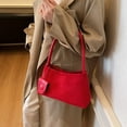 thumbnail image 3 of MDUKONU Suede Shoulder Bag for Women, Leather Handbags Tote Bag, Elegant Clutch Top Handle Satchel Purse Work Travel, 3 of 3
