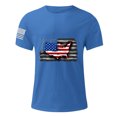thumbnail image 4 of Mens Casual Pantalones Cortos Cuello Redondo Gradación Impresión Suéter Camiseta, Blusa Deportiva de Fitness para Hombres, 4 of 4