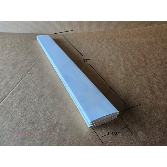 Shutter Louver Replacement Kit 3 Pack 3-1/2" x 7/16" x 37” painted to SW7006 extra white Hardwood