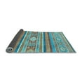 thumbnail image 2 of Ahgly Company Indoor Square Abstract Light Blue Modern Area Rugs, 4' Square, 2 of 4