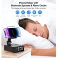 thumbnail image 3 of Soporte de teléfono con altavoz Bluetooth y reloj Joymate para hombres/mujeres, 3 of 8