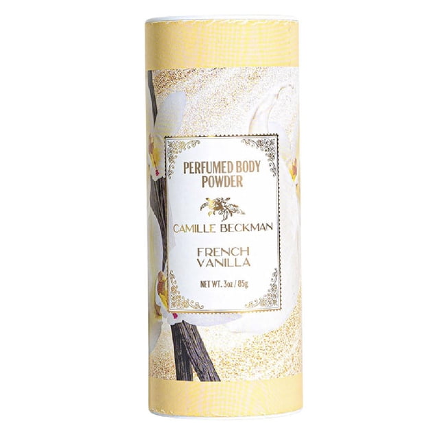 Polvo corporal Camille Beckman con aroma a vainilla francesa, 90 ml