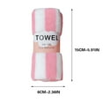 thumbnail image 4 of FastXmas 5 Pcs Microfiber Hand Towels, Super Soft Lightweight Striped Coral Velvet Face Towels, 14"x30" Highly Absorbent and Quick Dry Plush Shower Towels Compact Travel Towel for Bathroom Pool Sports, 4 of 9