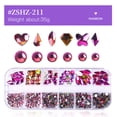 thumbnail image 2 of Juego de herramientas de manicura de diamantes planos de 12 cuadrículas Diamantes en forma especi MABOTO Diamantes de uñas, 2 of 6
