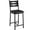 22"H Black Wood Grain, variant on JoanKaren Bar Stools Set of 4, Upholstered Metal Dining Chairs Set of 4 with Wooden Back & Footrest & Thick Cushion, Counter Height Bar Stools for Kitchen Island Apartment, Black