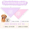 thumbnail image 3 of Big Sister Dog Bandana 2 Pack Pet Dog Scarf Baby Announcement Props Pregnancy Announcement Dog Bandana Gender Reveal Accessories Gift for Dog Lover Owner (Pink,Purple) Large, 3 of 6
