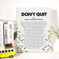 thumbnail image 4 of Canvas Wall Art Inspirational Don''t Quit Canvas Print Positive Painting Home Wall Decor Framed Gift 12x15 Inch, 4 of 5