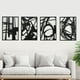 thumbnail image 1 of Arte de pared OUR NEST Arte lineal 3D de metal abstracto negro (16 x 11) cm, 1 of 7