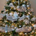 thumbnail image 2 of Christmas String Lights Metallic Mesh Ribbon for Christmas Tree 10 Yards DIY Sewing Wreath Christmas Gift Wrapping Decor-B, 2 of 4