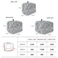 thumbnail image 6 of Toaster Cover 2 Slice, Blue Pink Botanical Dustproof Bakeware Oven Protector with Top Hook, Spring Floral Vintage Waterproof Small Kitchen Appliance Toasters Dust Cover, 12"x7.5"x8", 6 of 9