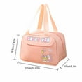 thumbnail image 3 of SCNOR Lunch Bag for Women and Men,Insulated Lunch Tote,Stitch Bento Bags,Pink, 3 of 6
