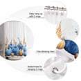 thumbnail image 6 of Blue Pumpkin Fall Waterproof Fabric Shower Curtain, Thanksgiving Botanical Autumn Shower Curtain for Bathroom Curtains Bathtubs Hotel Washable Shower Curtains with 12 Hooks Long 72x78in, 6 of 6