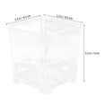 thumbnail image 2 of HONMEET Window Box Planter for Plants - Transparent Acrylic Nursery Plant Pot 5pcs, 2 of 7