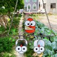 thumbnail image 1 of Panel atrapasoles de búhos multicolores, colgante acrílico para atrapasoles de pájaros, adorno colgante para ventanas, puertas, decoraciones de jardín, regalos para amantes de las aves, 1 of 7
