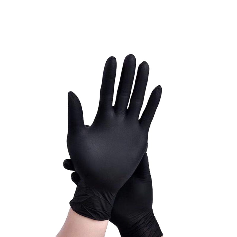 Buy Disposable Black Nitrile Gloves Small 100 Count Powder and Latex