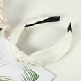 thumbnail image 6 of Unique Bargains Silk Knotted Headband Hairband for Women 1.2 Inch Wide White, 6 of 7