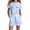 Sky Blue*, variant on OSOLU Children Girls Outfits Letter Print Casual Loose Short Sleeve Crew Neck T-Shirts and Shorts with Pockets Suit Everyday Wear Vacation Holiday Clothing Sets